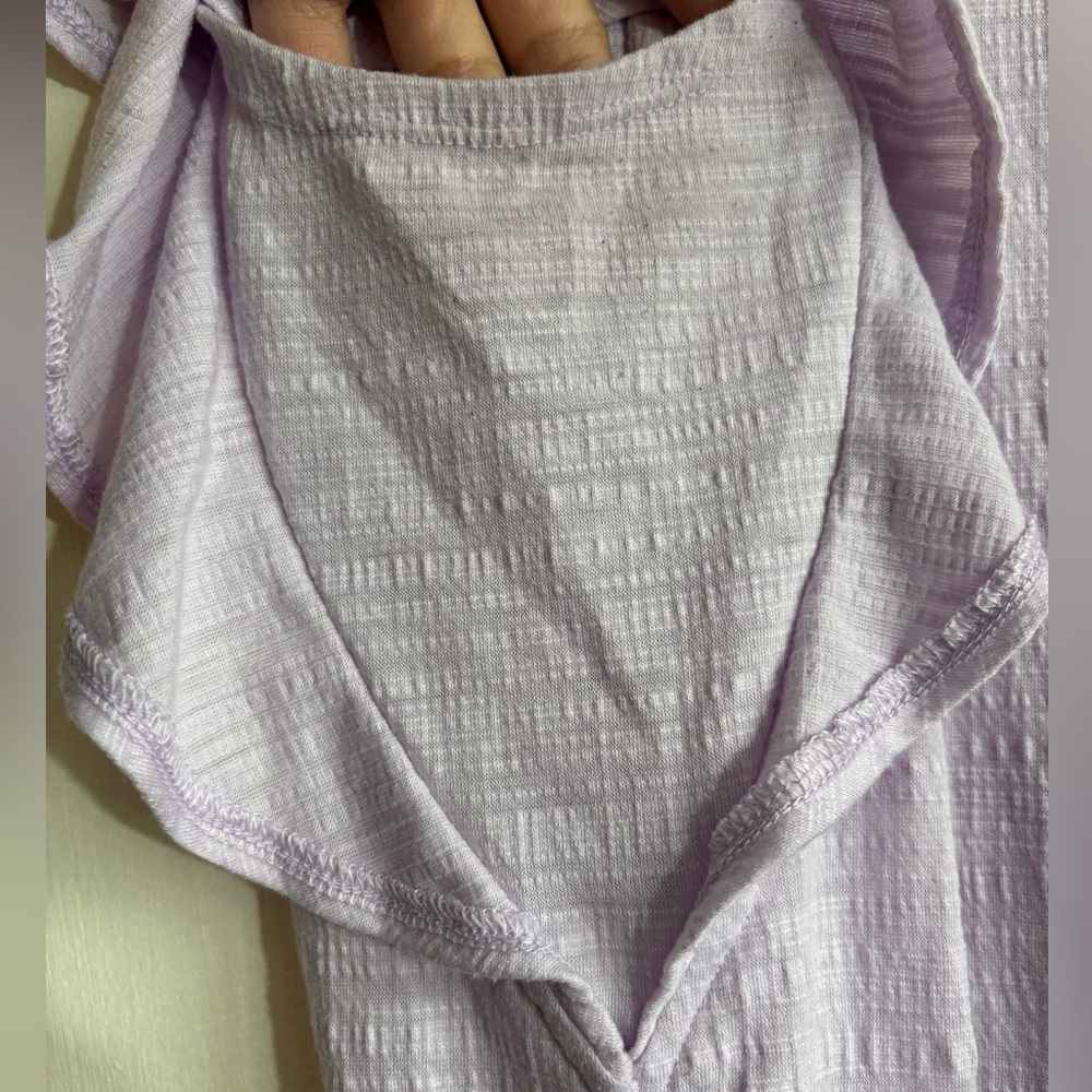 Nine West Light Purple Ruffle Sleeve Blouse - Picture 5 of 6